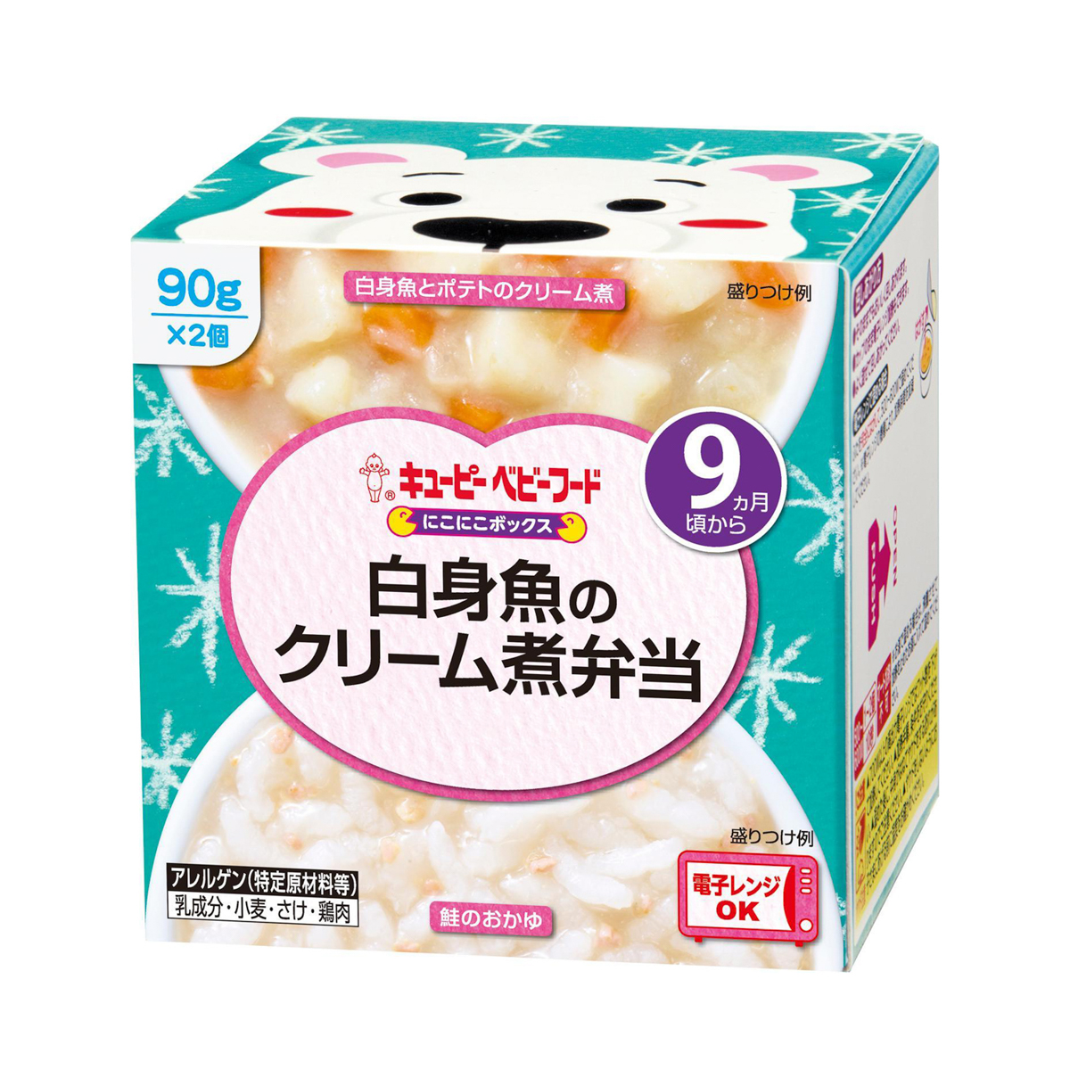 キユーピー にこにこボックス　白身魚のクリーム煮弁当　90g×2個