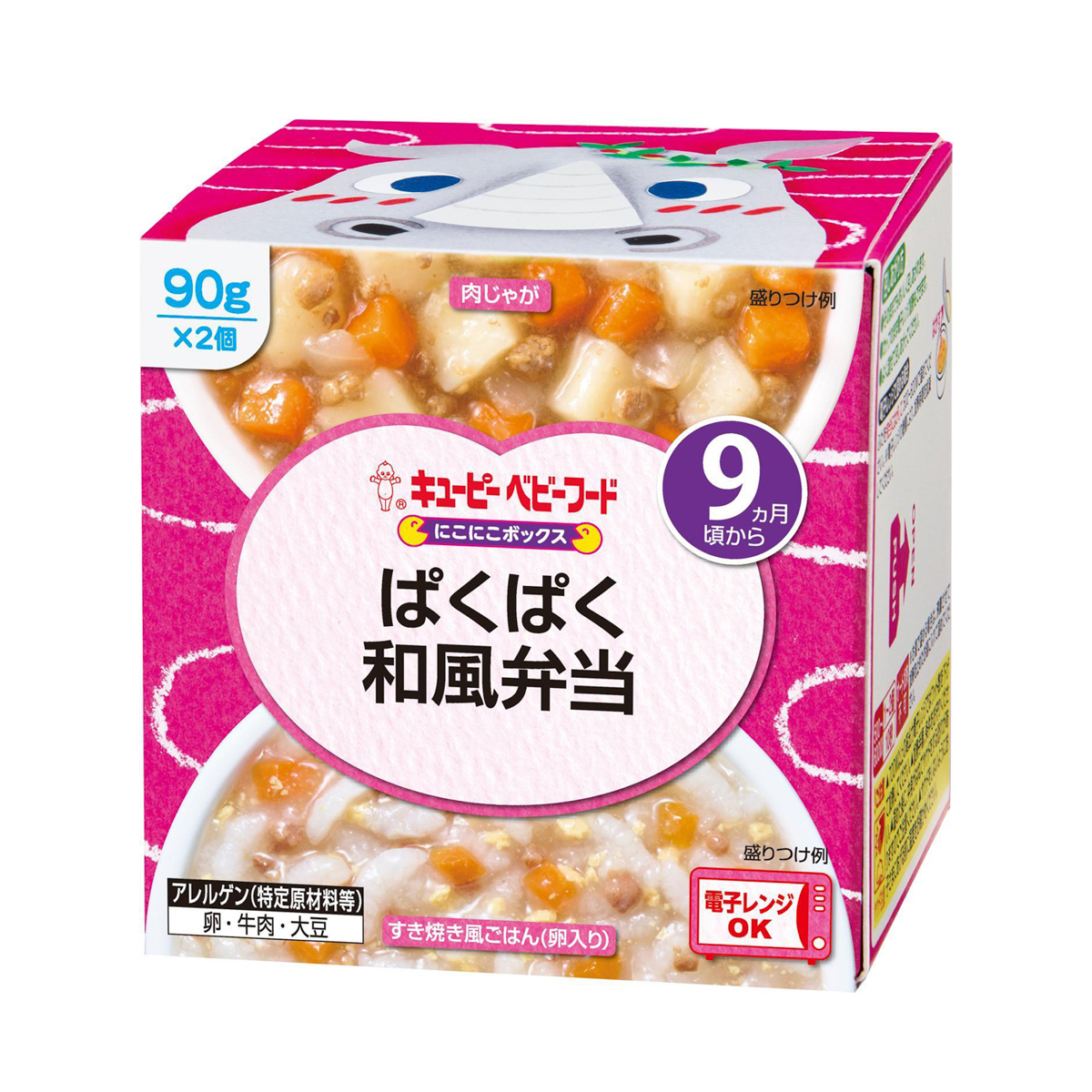 キユーピー にこにこボックス　ぱくぱく和風弁当　90g×2個