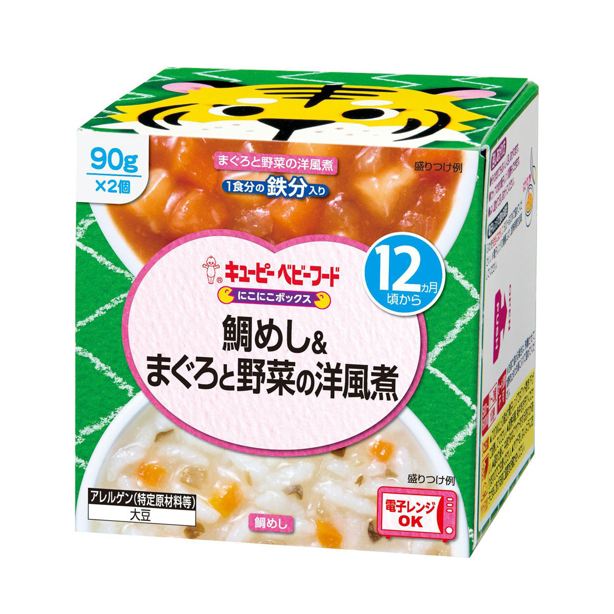 キユーピー にこにこボックス　鯛めし＆まぐろと野菜の洋風煮　90g×2個