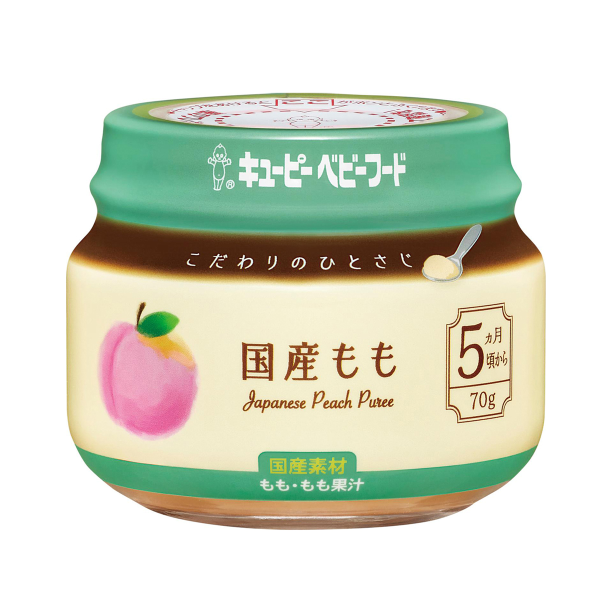 キユーピー こだわりのひとさじ　国産もも　70g 270128