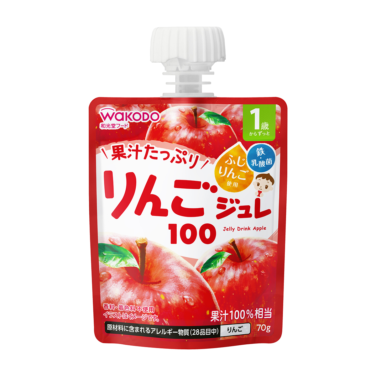 新品　和光　FRUTTA リンゴ 和光堂 1歳からのMYジュレドリンク りんご100 270630 | かぜと