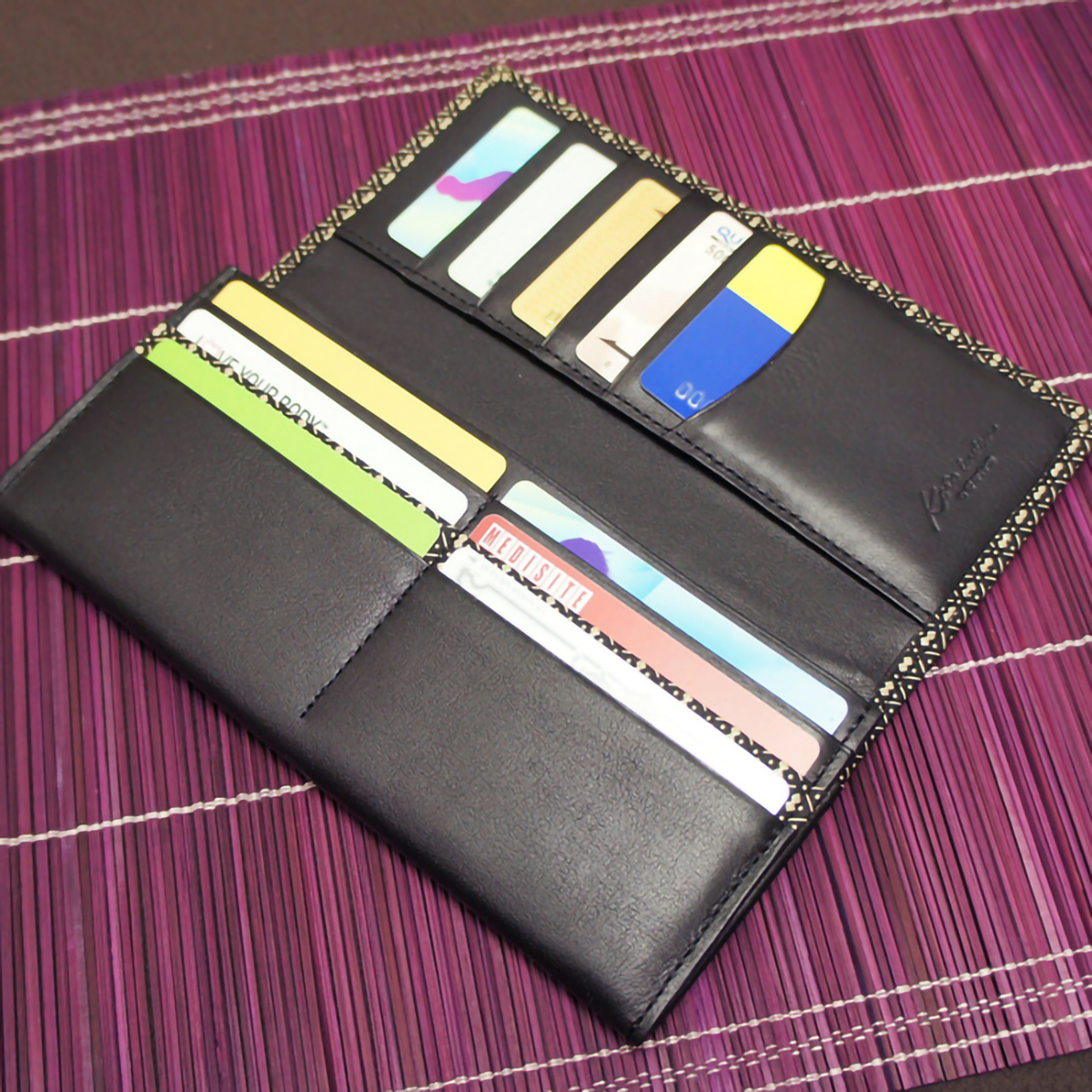 古都印伝ひょうたん柄長財布