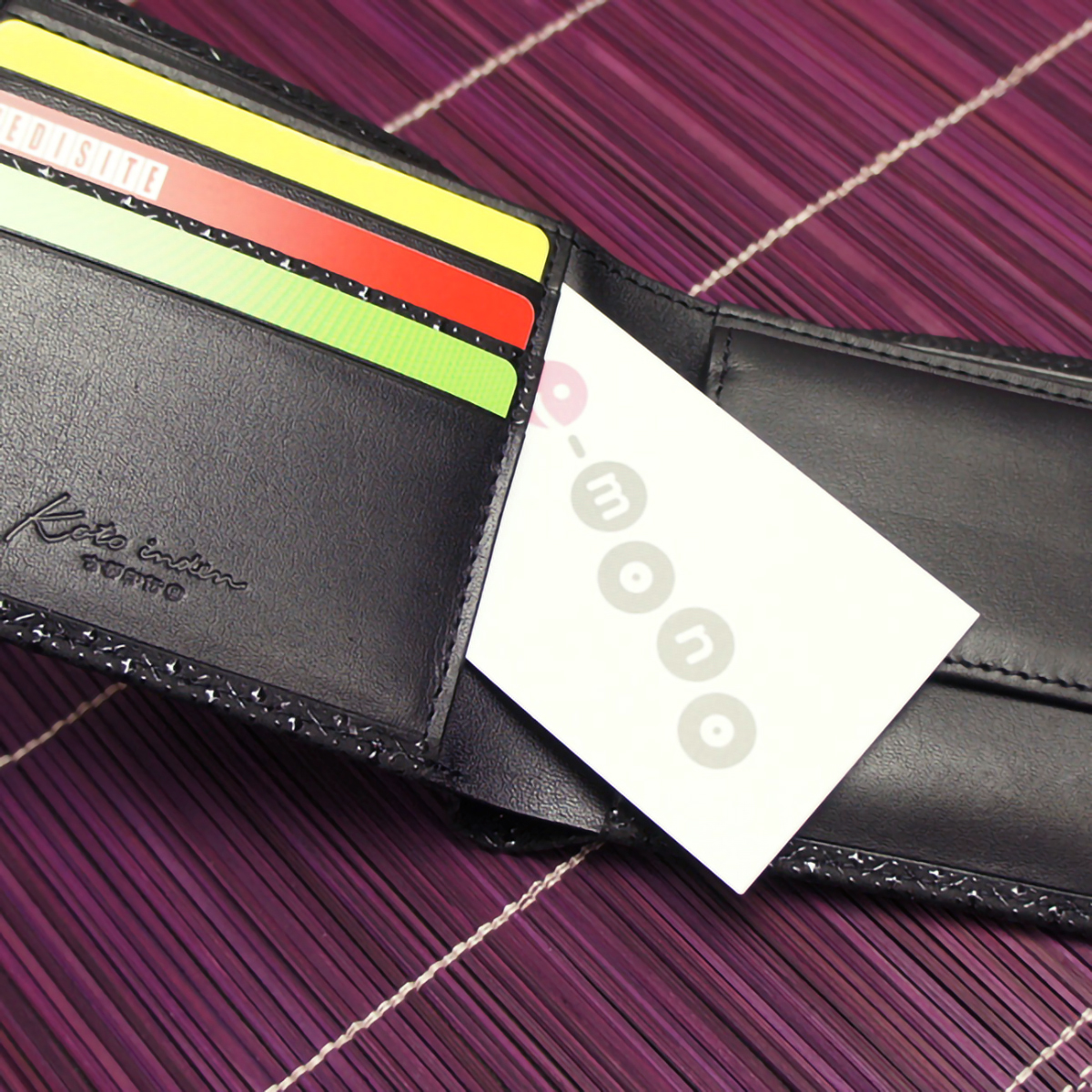 古都印伝ひょうたん柄二つ折り財布