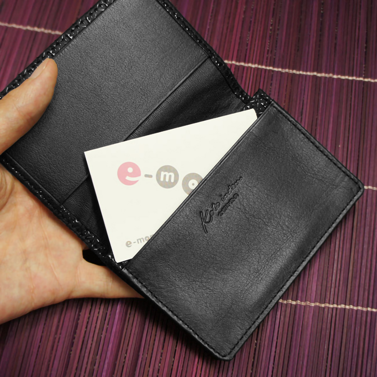 古都印伝ひょうたん柄名刺入れ