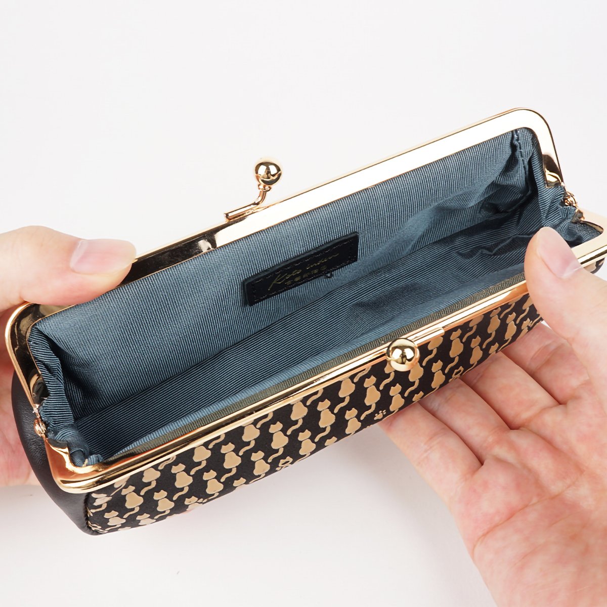 古都印伝キャッツリリーズリーディンググラス・マルチケース