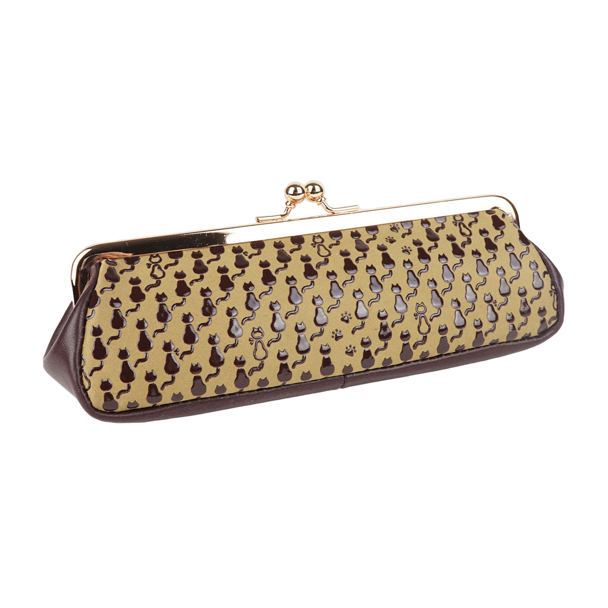 古都印伝キャッツリリーズリーディンググラス・マルチケース