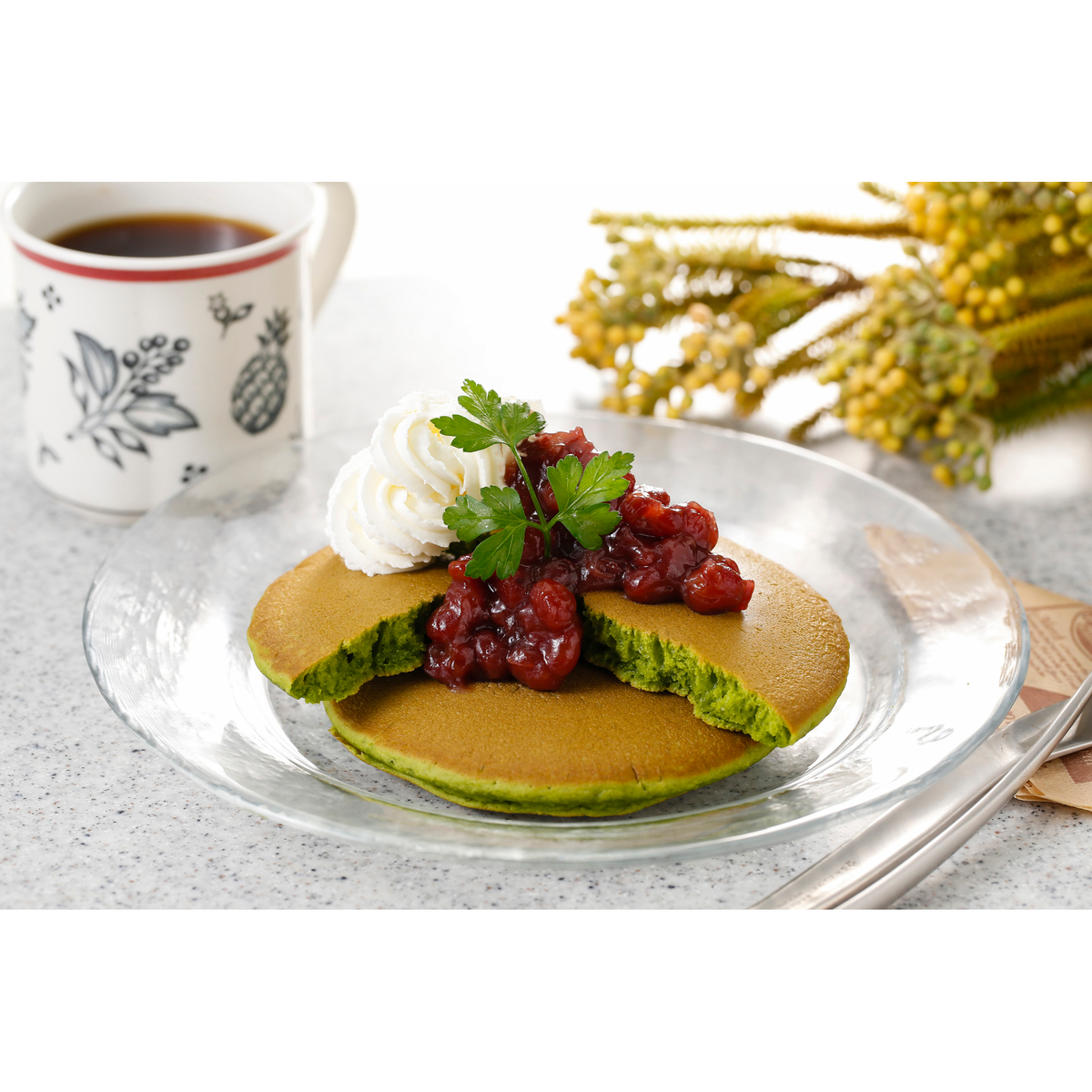 【冷凍】プリマハム 黒蜜付き宇治抹茶ホットケーキ