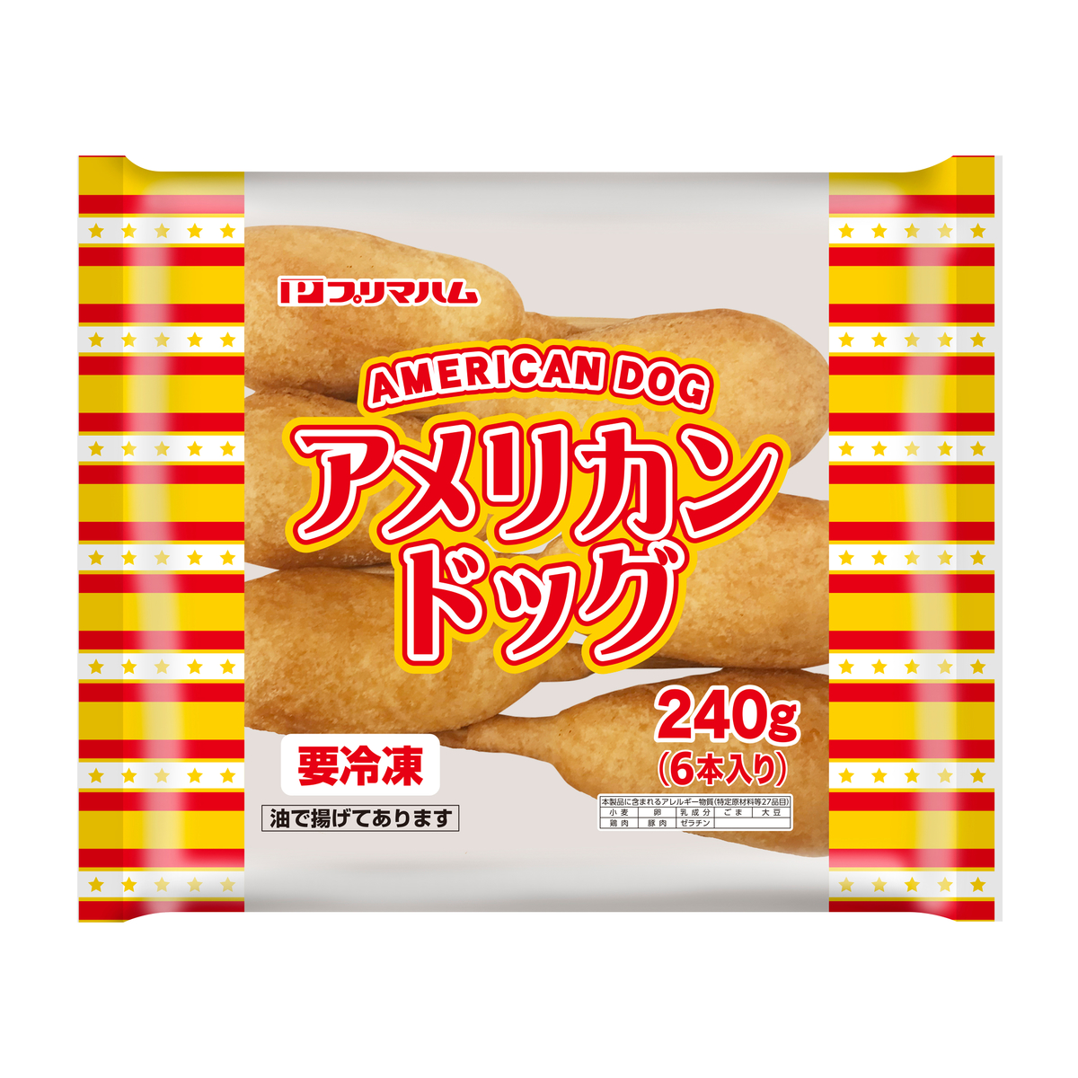 【冷凍】プリマハム アメリカンドック40×6
