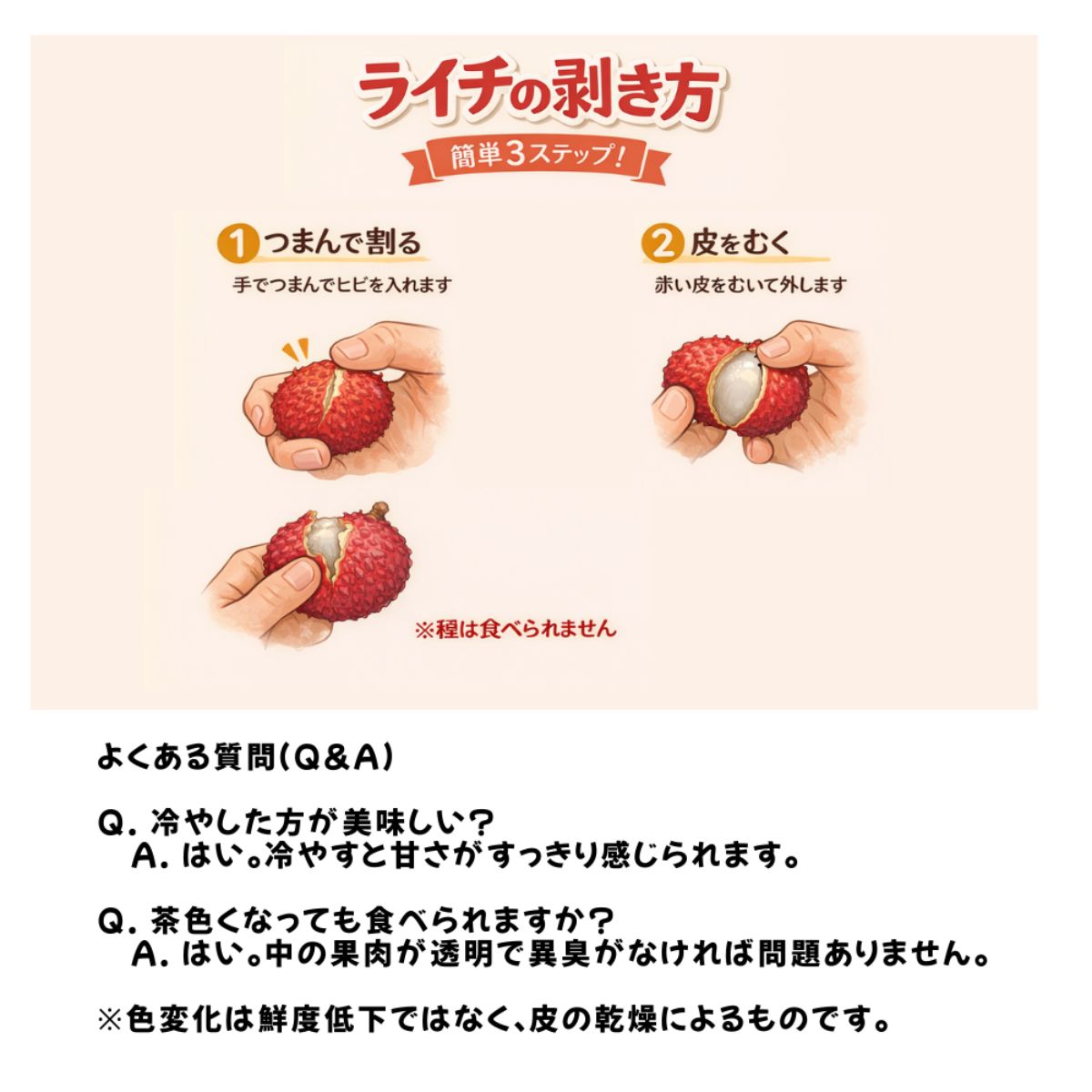 冷凍】ライチ500g 271015 | かぜとゆきオンラインショップ