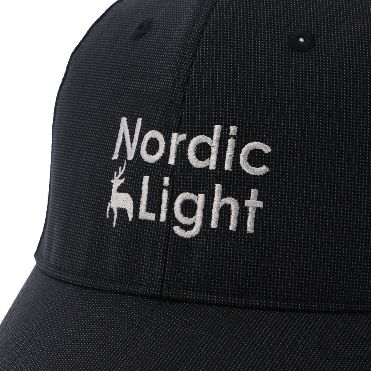 Nordic Light　6方メッシュキャップ（格子柄）　クロ
