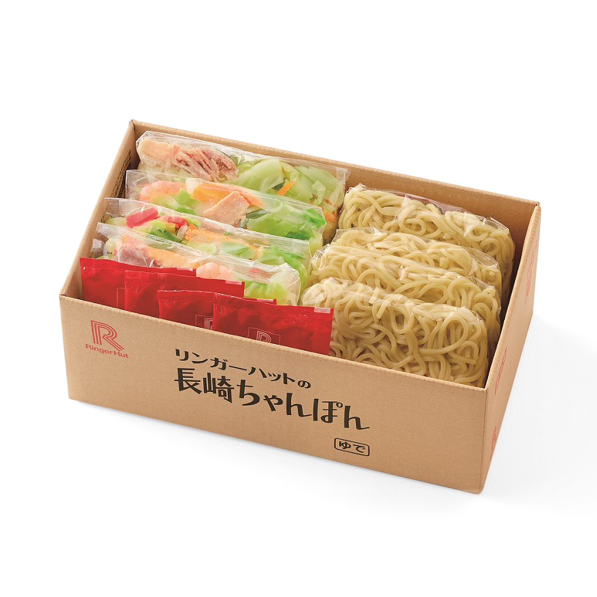 【冷凍】リンガーハット 長崎ちゃんぽん4食＋長崎皿うどん4食 セット