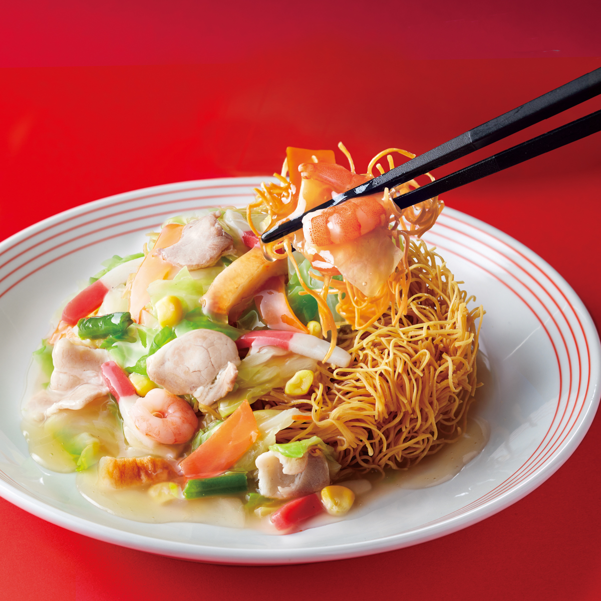 【冷凍】リンガーハット 長崎ちゃんぽん4食＋長崎皿うどん4食 セット