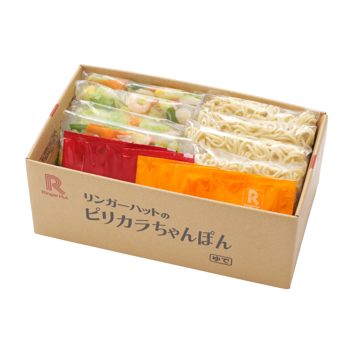 【冷凍】リンガーハットのピリカラちゃんぽん4食セット