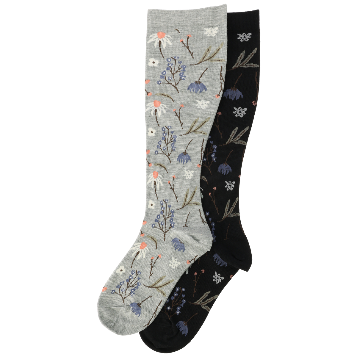 着圧ソックス　総花柄