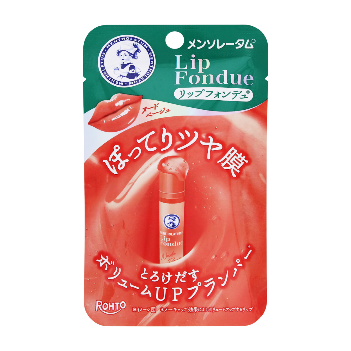 ロート製薬 メンソレータム リップフォンデュヌードベージュ 3．2g