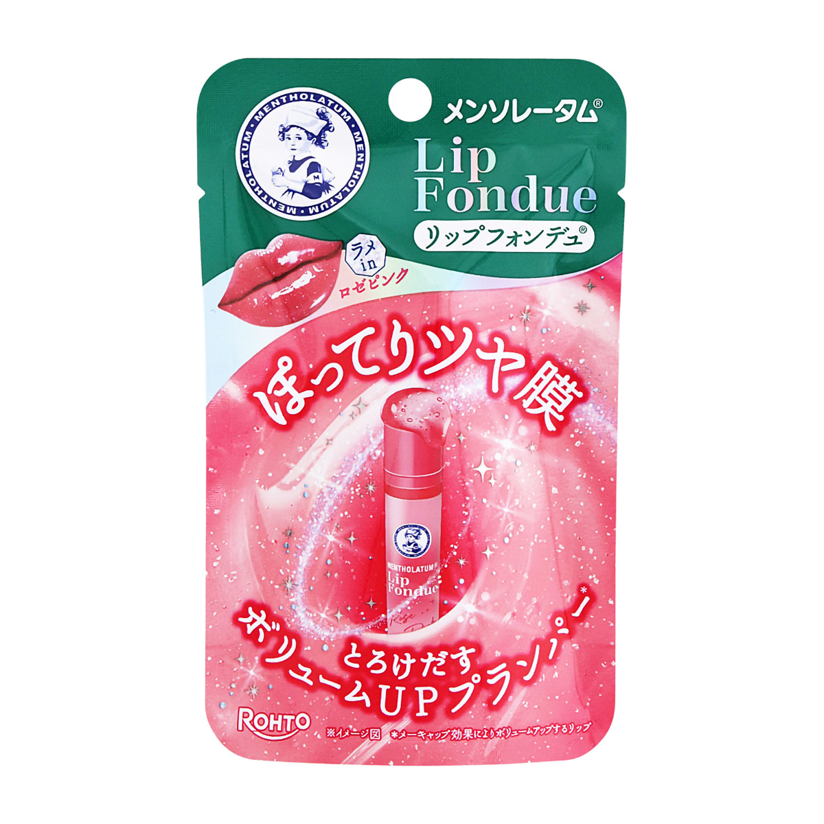 ロート製薬 メンソレターム リップフォンデュロゼピンク 3．2g