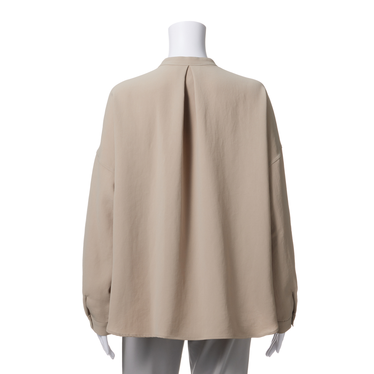 【ル クール】バンドカラー　ビッグポケットシャツ