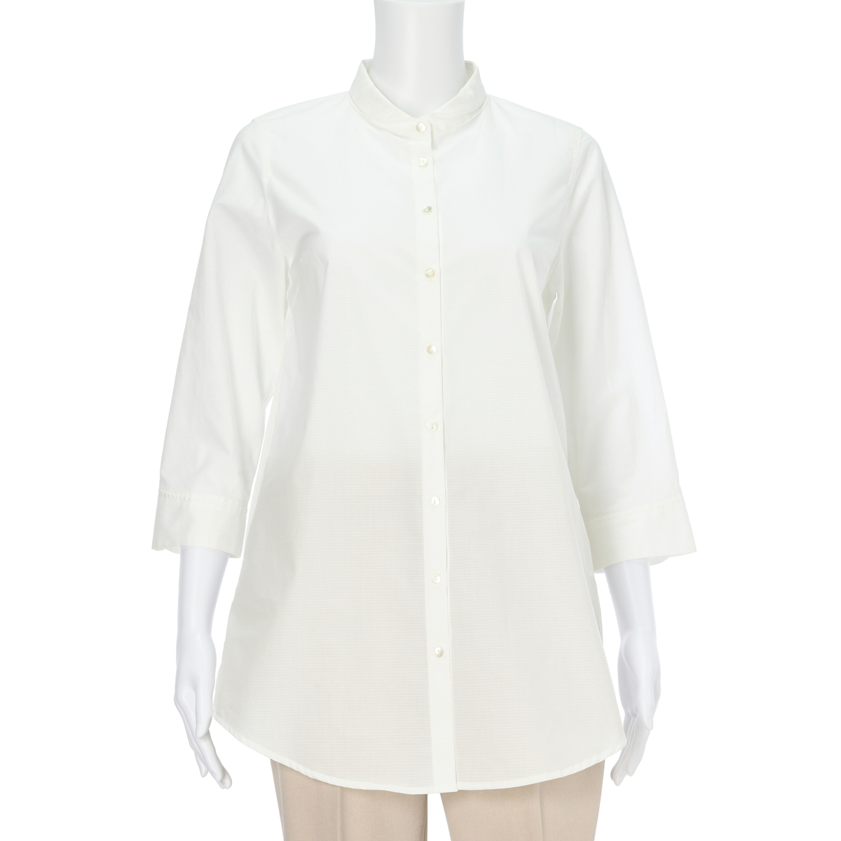 【レスピーギ】綿ロングシャツブラウス