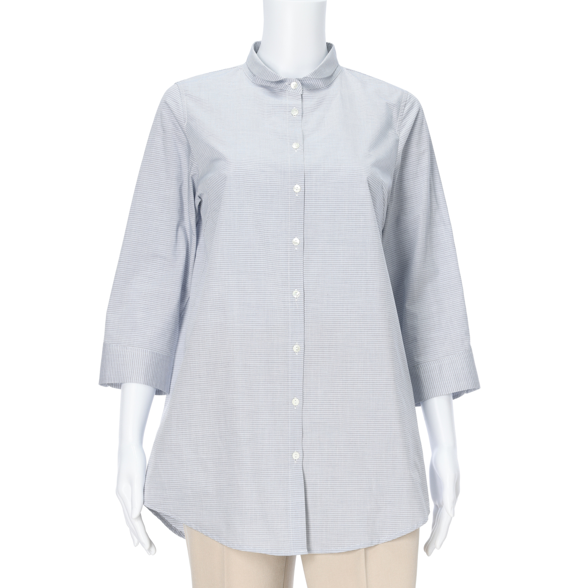 【レスピーギ】綿ロングシャツブラウス