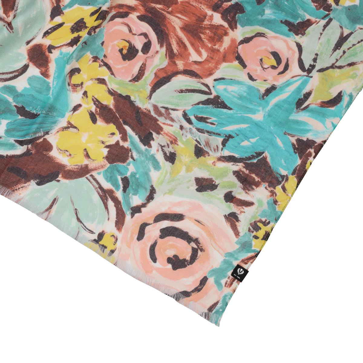 【FRAAS】レーヨン花柄プリント　ストール