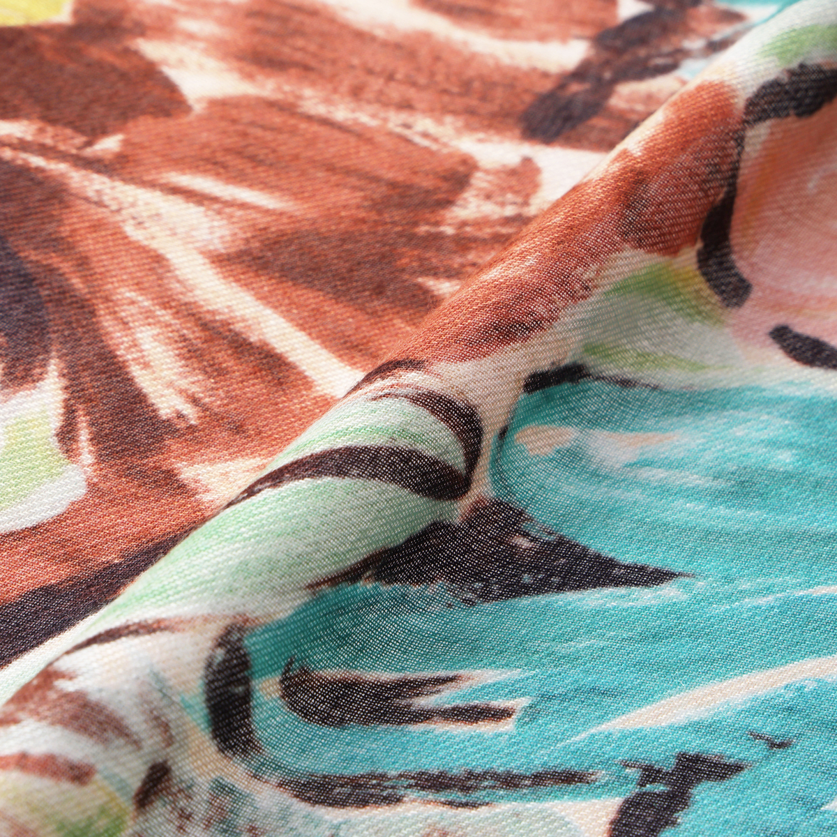 【FRAAS】レーヨン花柄プリント　ストール