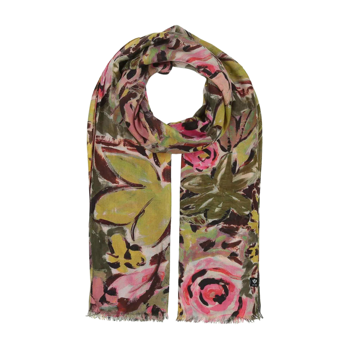 【FRAAS】レーヨン花柄プリント　ストール