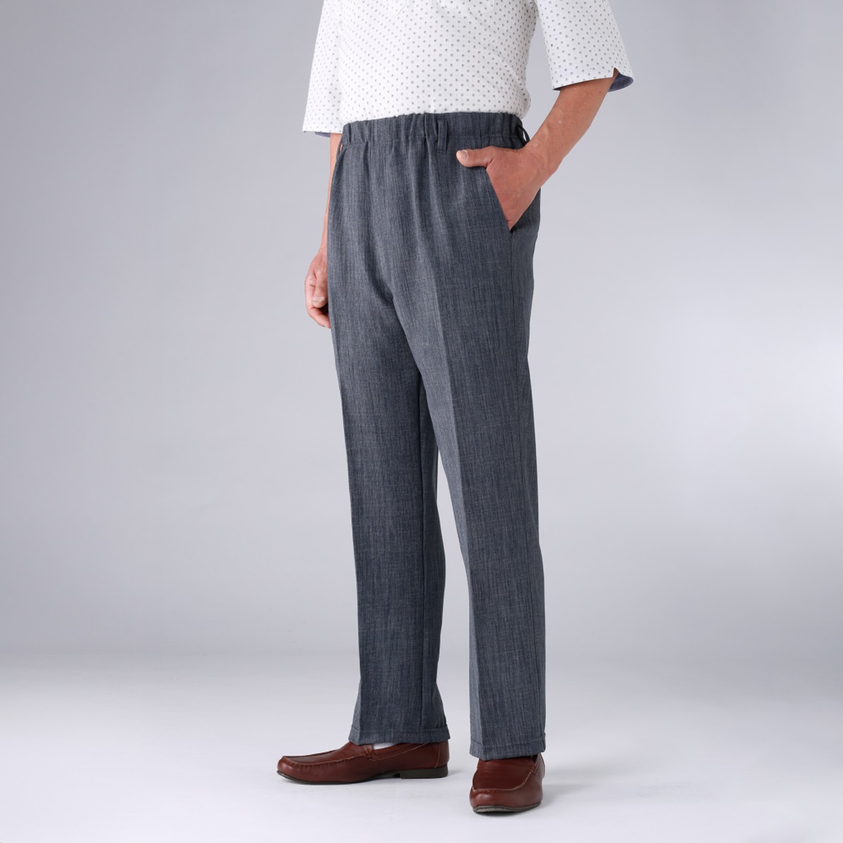 日本製スコッチガード加工楽々パンツ３色組