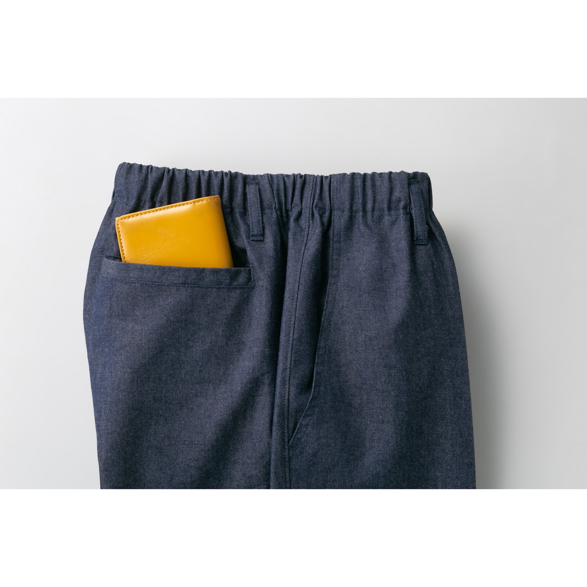 広島産デニムウエストらくらくパンツ2色組