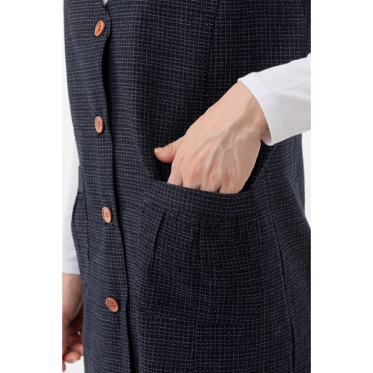 久留米ちぢみ織ベスト