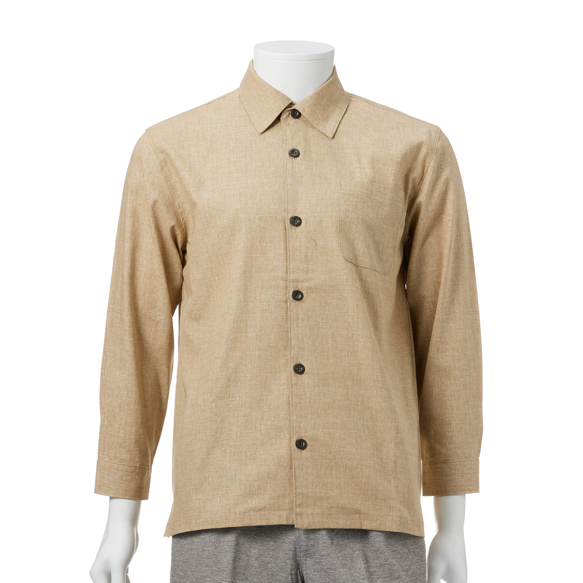 綿100％遠州染長袖シャツ