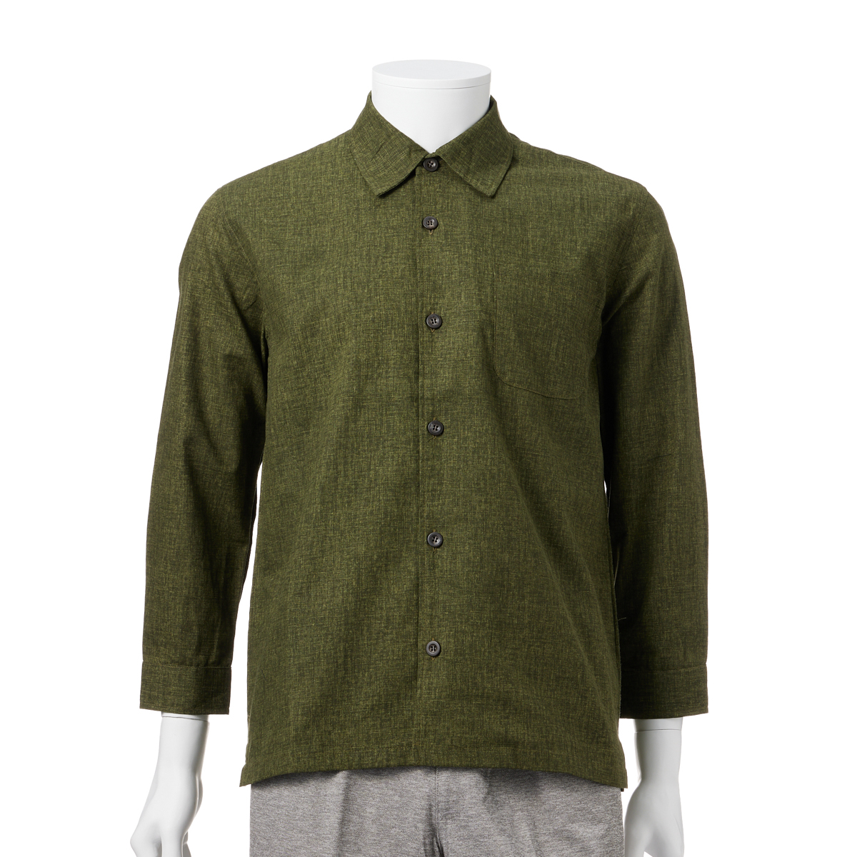 綿100％遠州染長袖シャツ