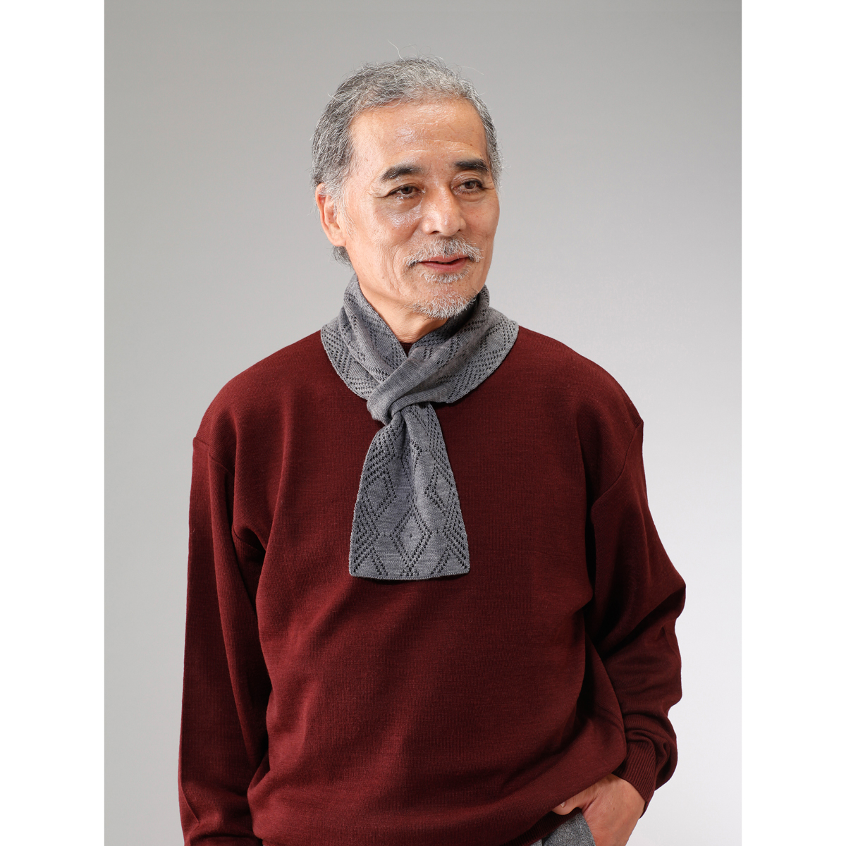 日本製ウール100%ニットマフラー３色組