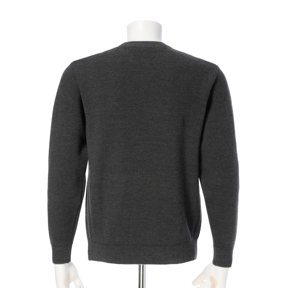 日本製グレンチェック柄ジャカードセーター