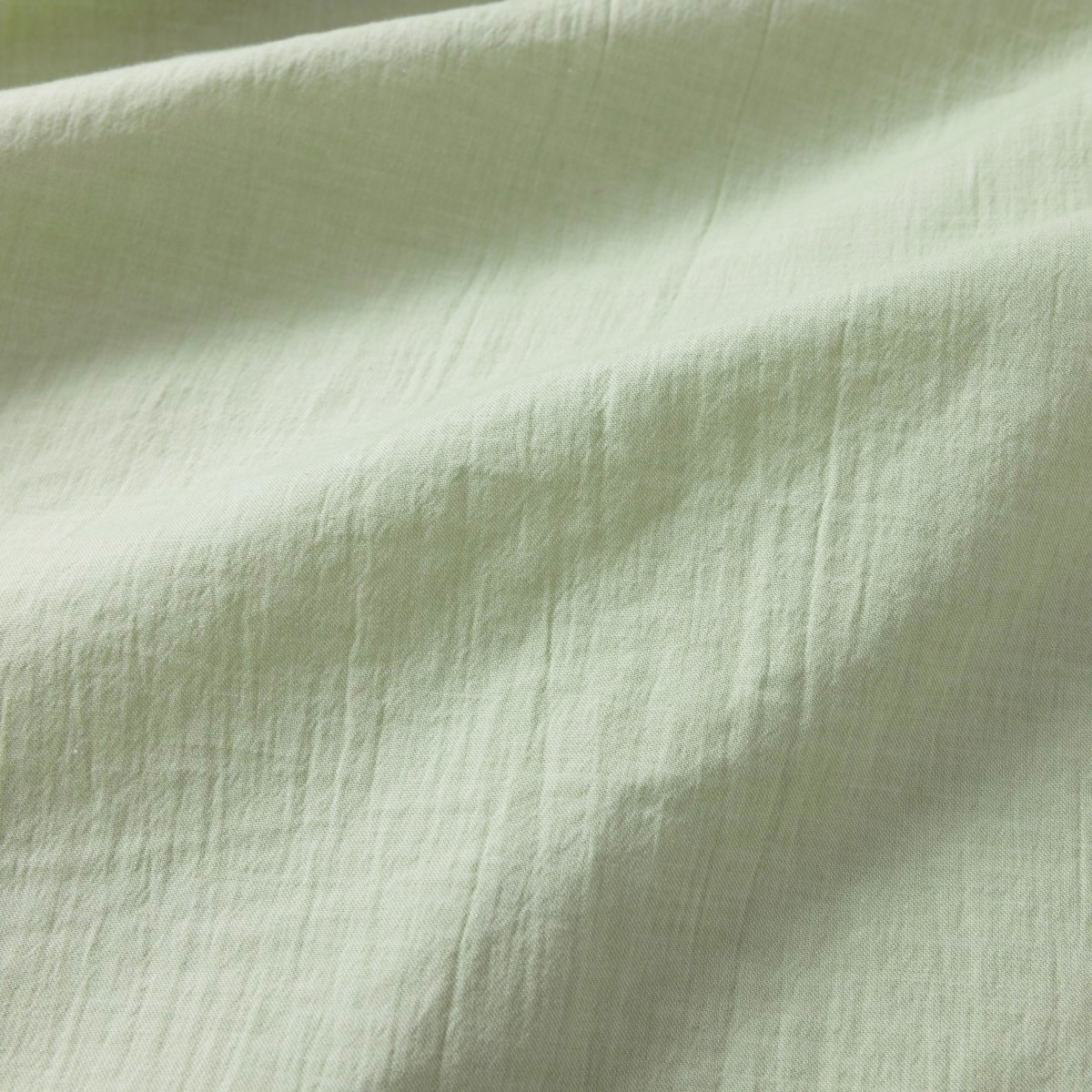 【HaTaKaKe】播州織cottonボイルギャザーワンピース