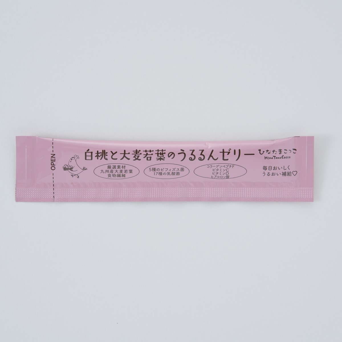 白桃と大麦若葉のうるるんゼリー 7本入 261201