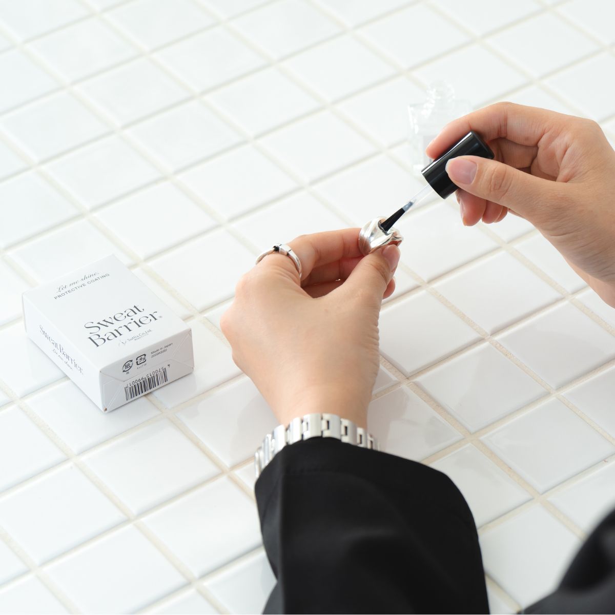 金属アレルギー対応アクセサリー用コーティング剤 Sweat Barrier (12g)