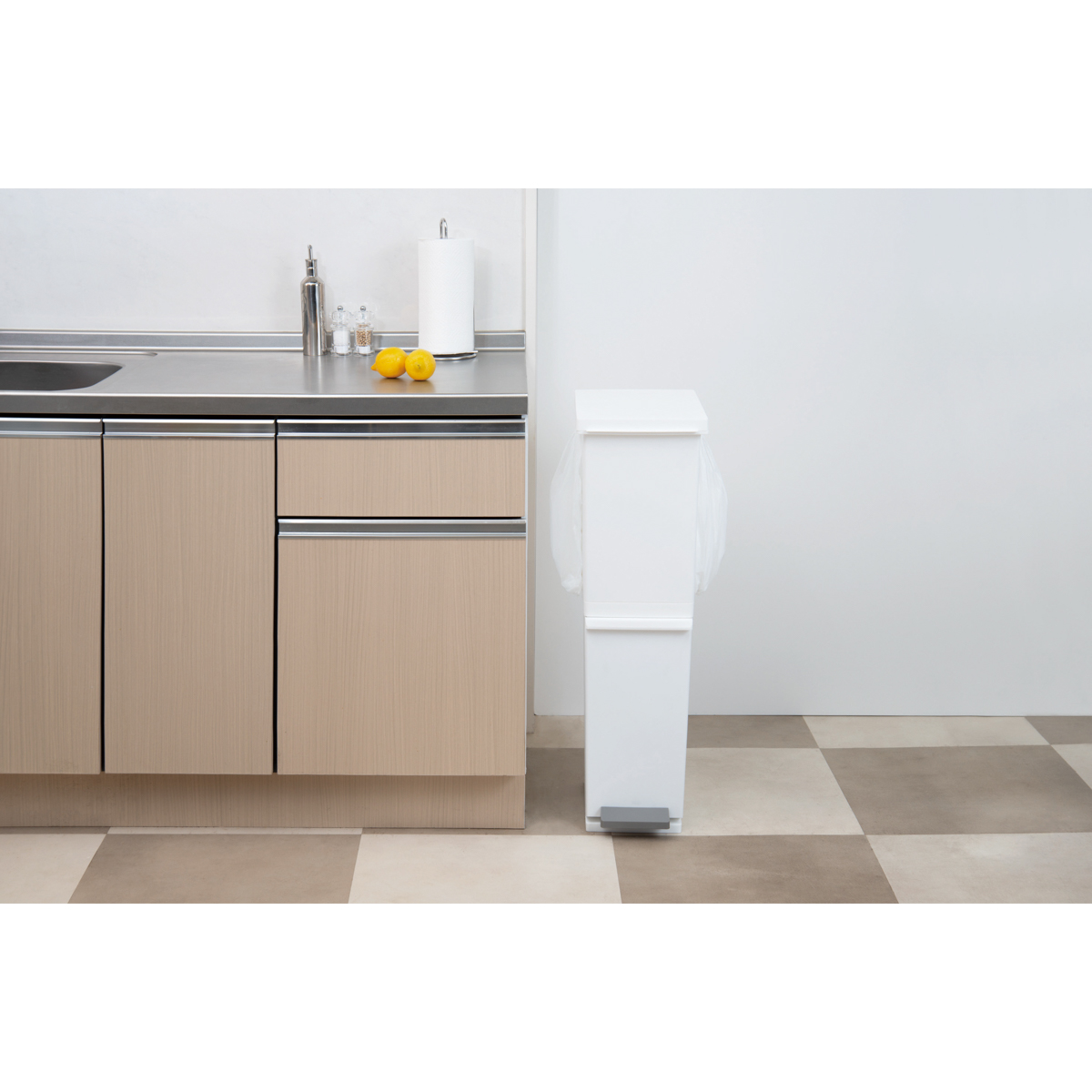 ネオカラー 分別スリムペダル２段３６　ホワイト