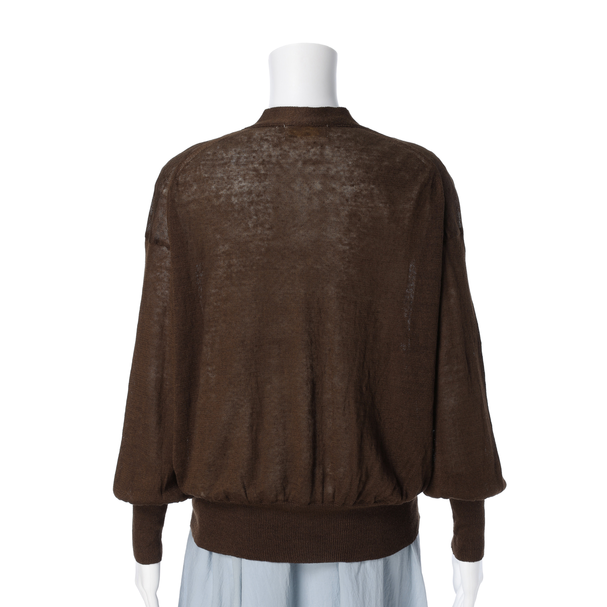 【Gracieuxグラシュー】リネンカーディガン　ブラウン