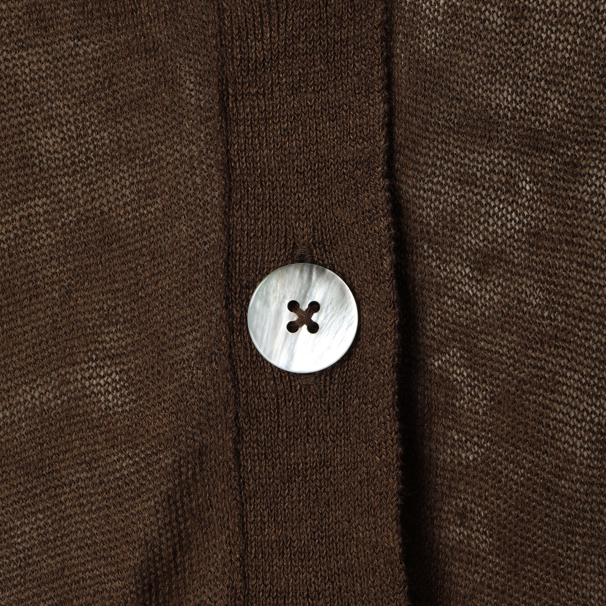 【Gracieuxグラシュー】リネンカーディガン　ブラウン