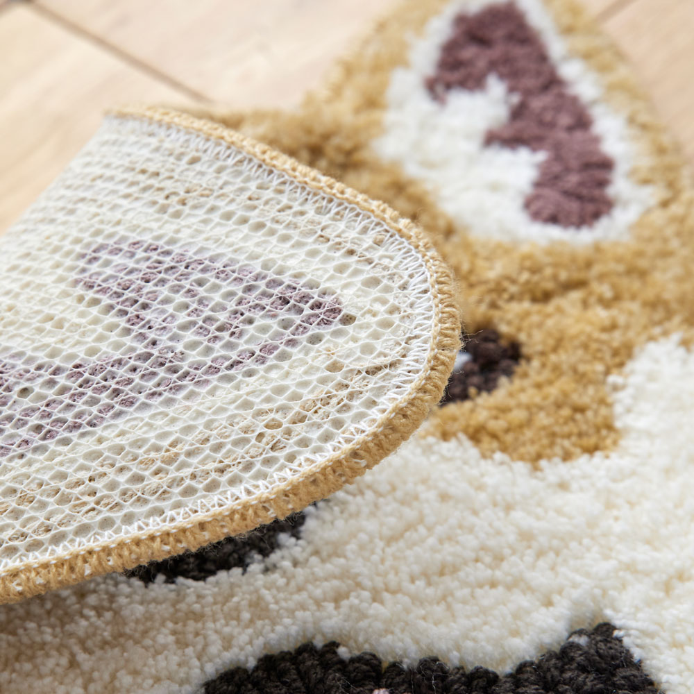 洗える イヌカオマット シバイヌ 滑り止め