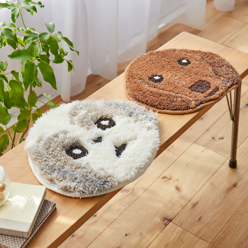 洗える イヌカオマット ダックス 滑り止め