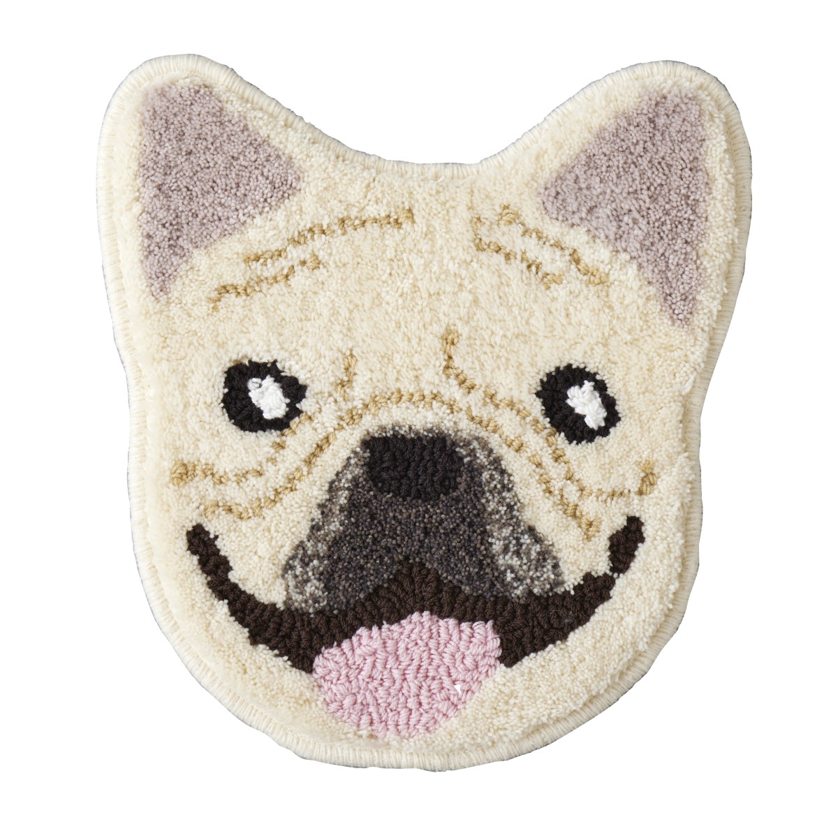 洗える イヌカオマット フレブル 滑り止め