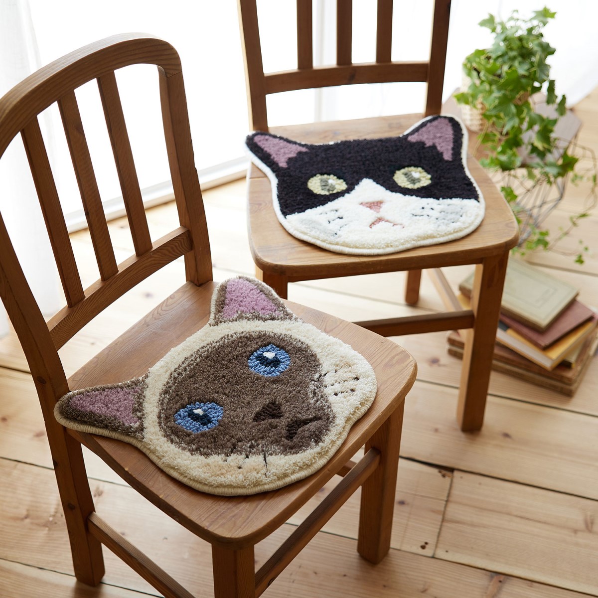 洗える ネコカオマット ポイント 滑り止め