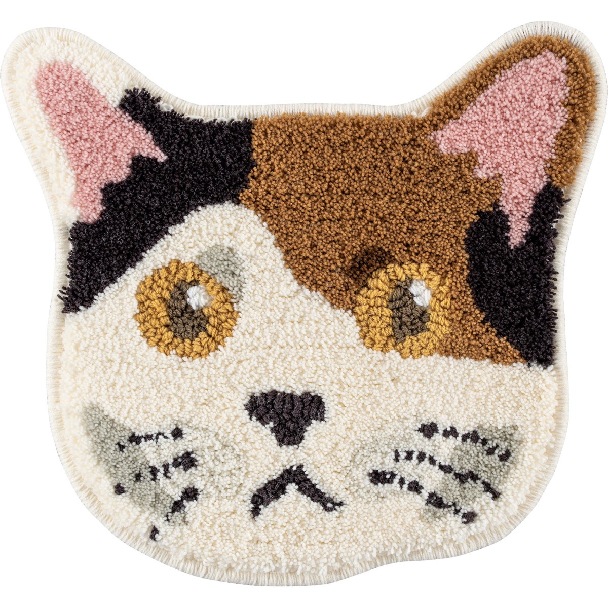 洗える ネコカオマット ミケ 滑り止め