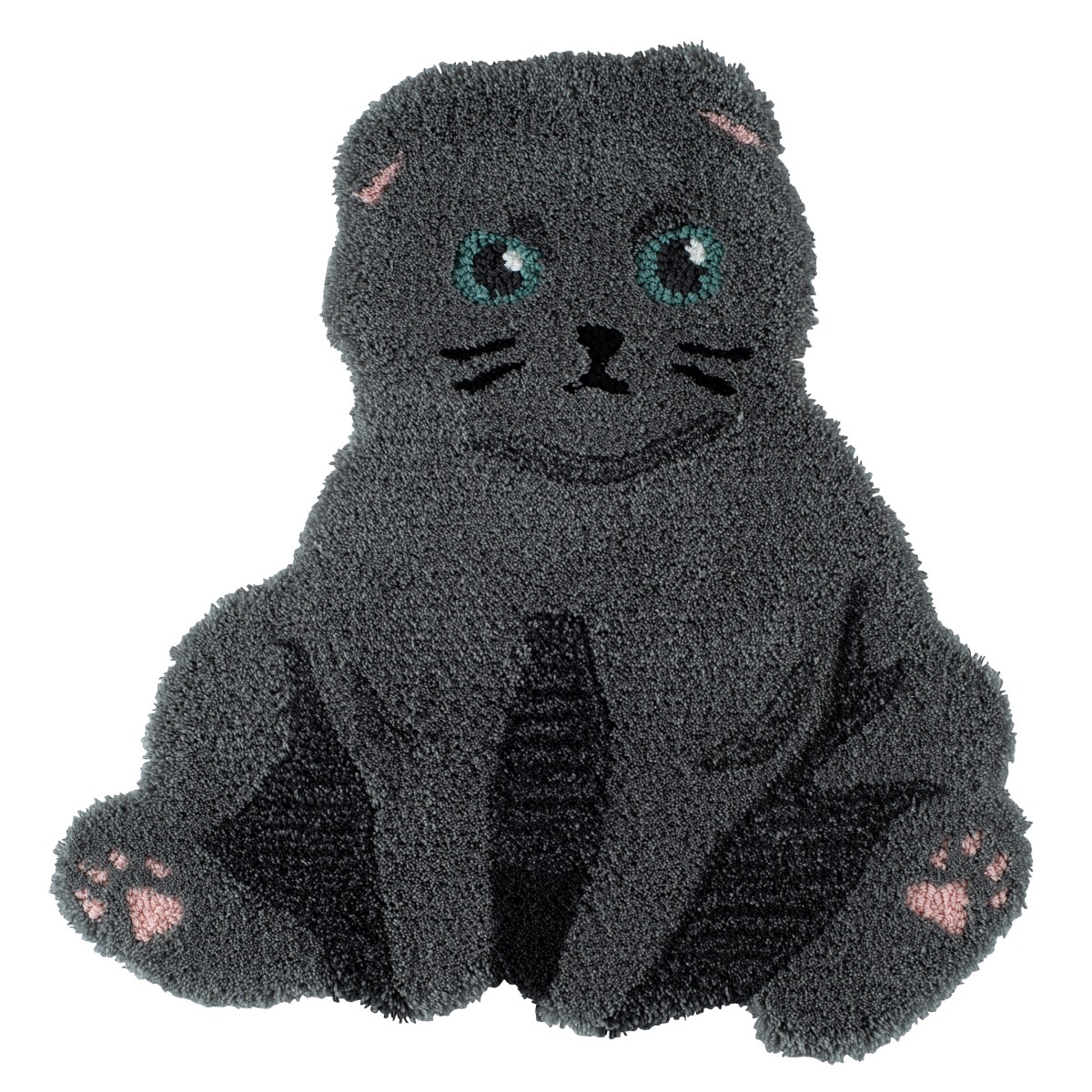 ネコマット スコスワリ グレー 72×70cm