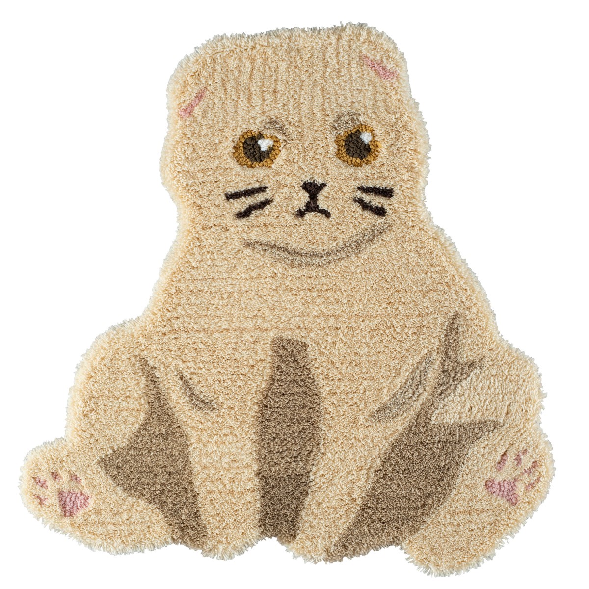 ネコマット スコスワリ クリーム 72×70cm