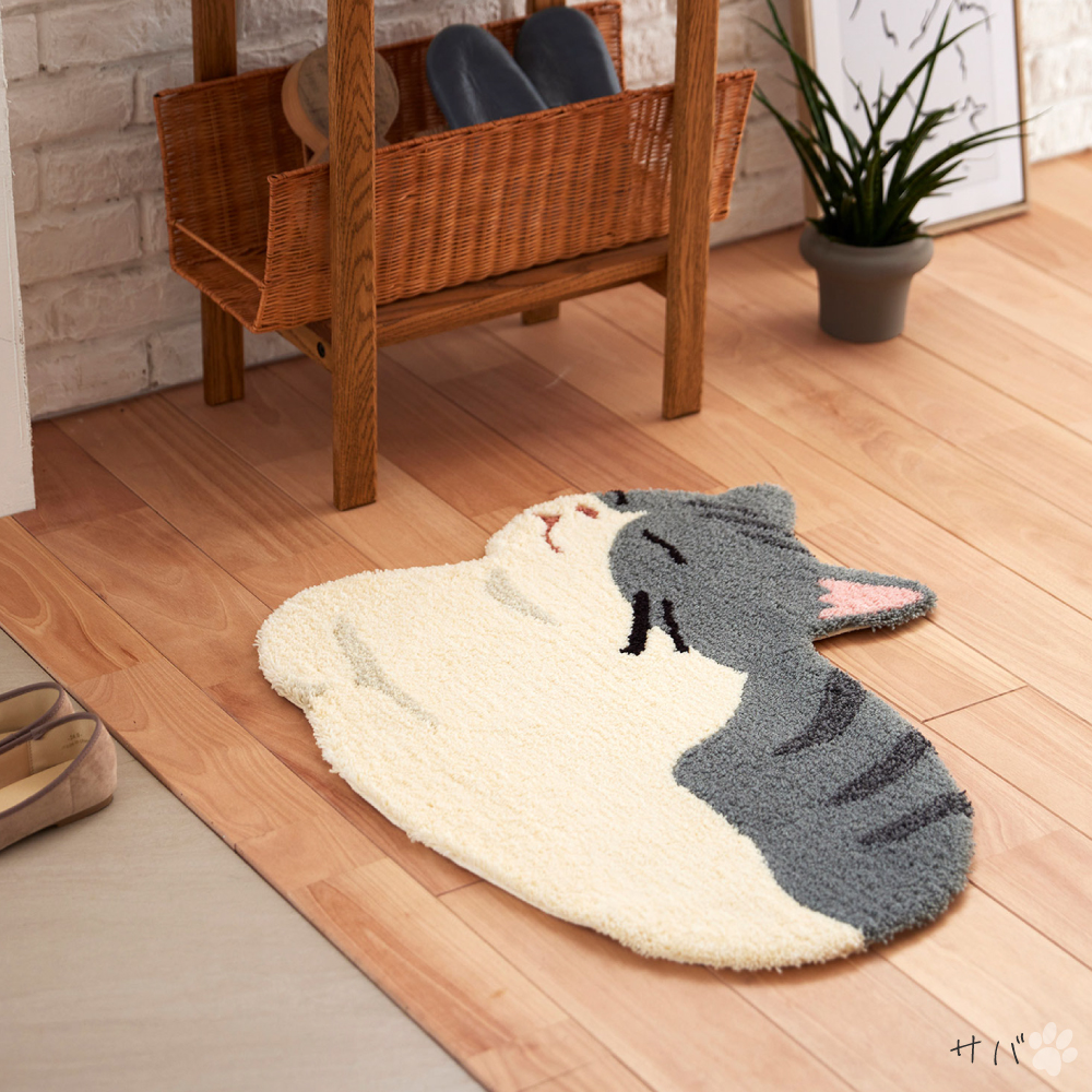 ネコマット コウバコスワリ サバトラ 60×70cm