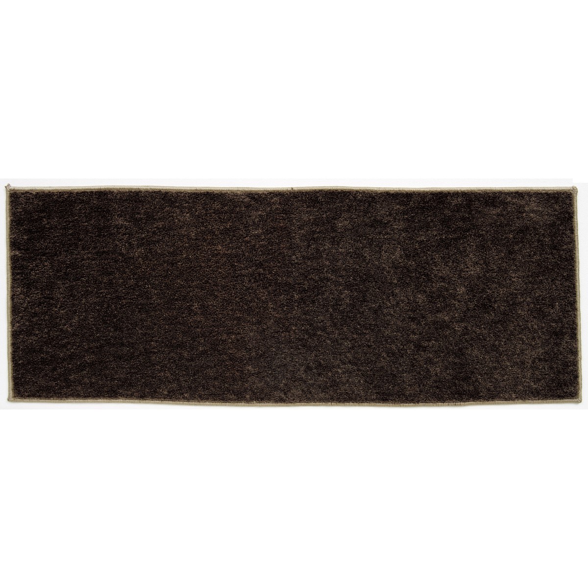 洗える キッチンマット ソリッディー ブラウン 45×180cm