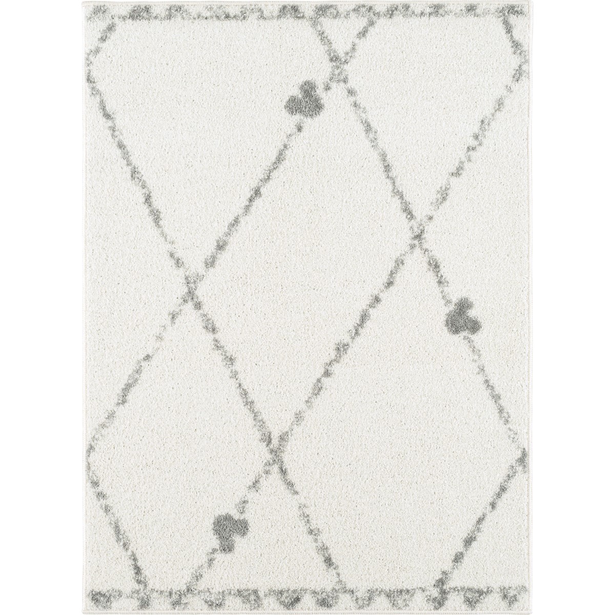 ディズニー ミッキー ラインラグ アイボリー 90×130cm DRM-1101