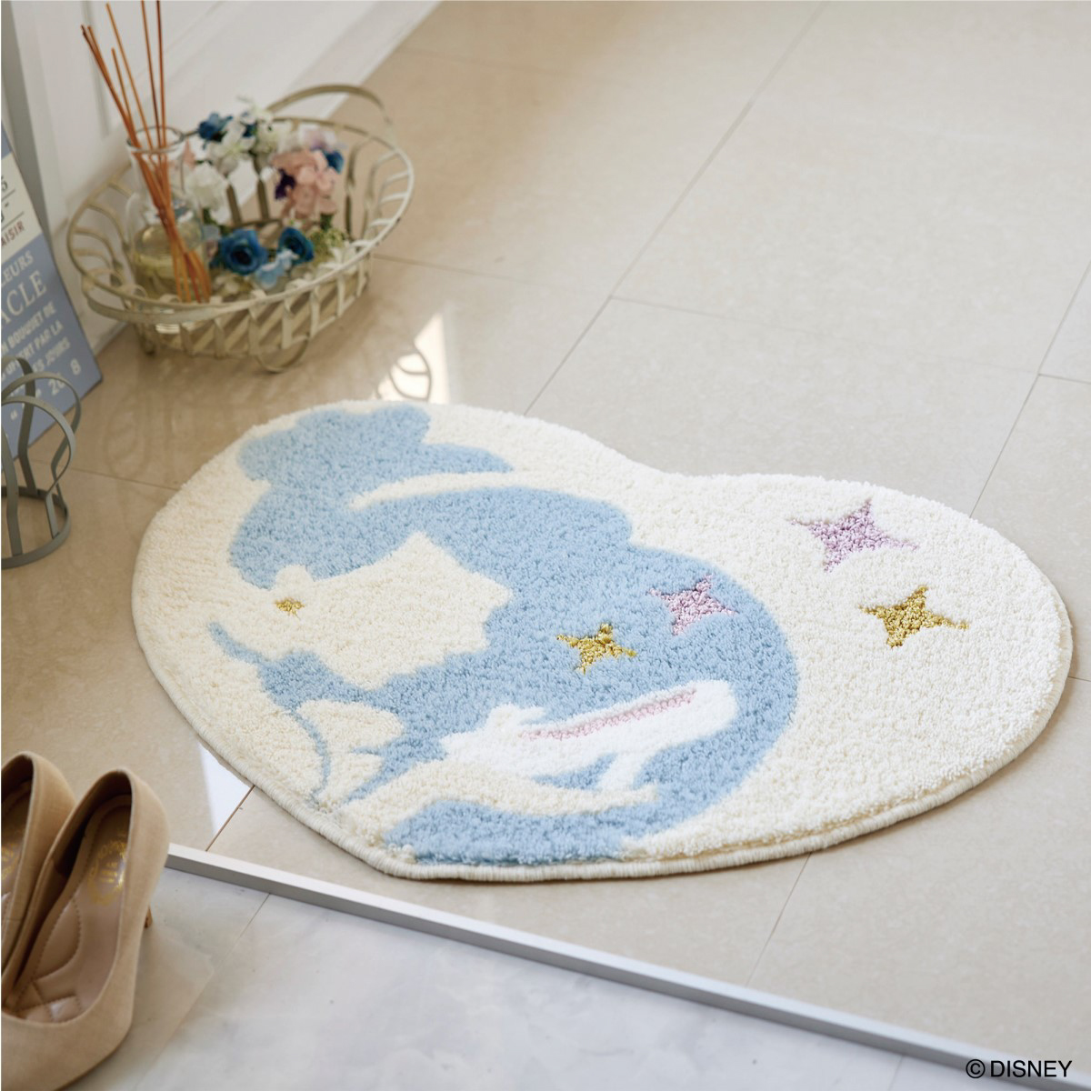 ディズニー ハートマット プリンセス シンデレラ 55×75cm DMT-4102